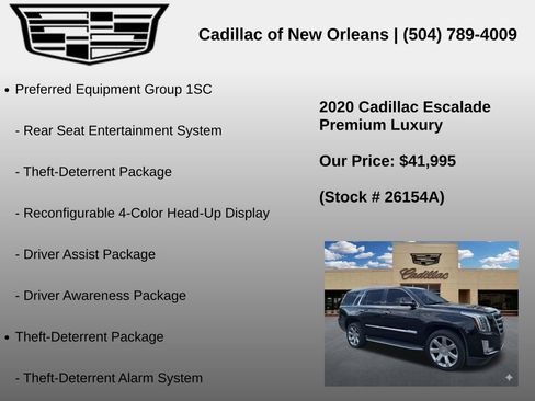 Used 2020 Cadillac Escalade Premium Luxury RWD image 8