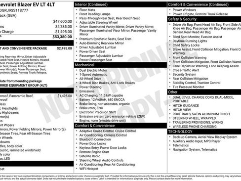 New 2025 Chevrolet Blazer EV LT AWD/4WD image 16