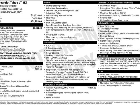 Used 2016 Chevrolet Tahoe LT w/ Luxury Package image 2