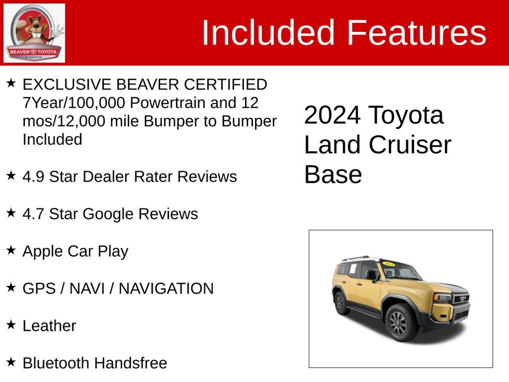 Used 2024 Toyota Land Cruiser AWD/4WD image 4