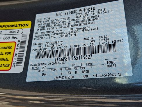 Certified 2025 Ford Mustang Coupe RWD image 27