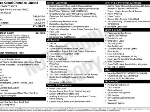 Certified 2019 Jeep Grand Cherokee Limited w/ Luxury Group II image 7