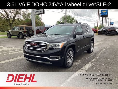 Used 2019 GMC Acadia SLE w/ Driver Alert Package I AWD/4WD image 3