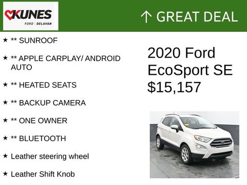 Used 2020 Ford EcoSport SE image 2