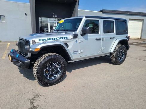 Used 2023 Jeep Wrangler Unlimited Rubicon 4xe w/ Steel Bumper Group AWD/4WD image 2