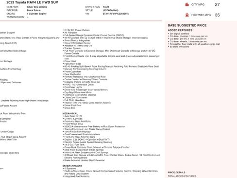 Used 2023 Toyota RAV4 LE image 4