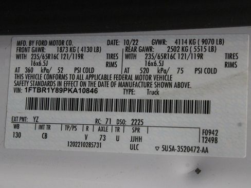 Used 2023 Ford Transit 250 Low Roof w/ Exterior Upgrade Package image 52