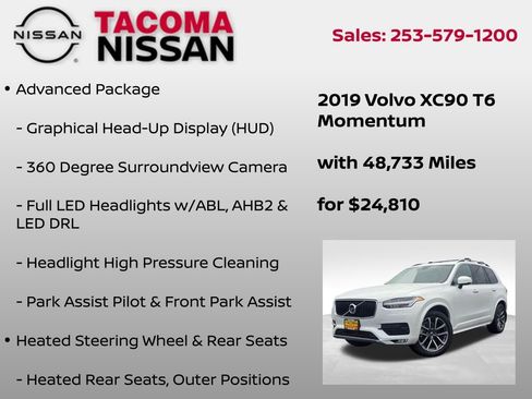 Used 2019 Volvo XC90 T6 Momentum w/ Advanced Package AWD/4WD image 6