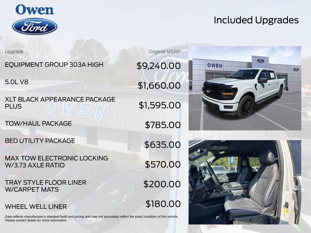 Used 2024 Ford F150 XLT w/ Equipment Group 303A High AWD/4WD image 4