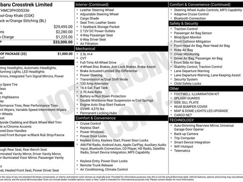 Certified 2023 Subaru Crosstrek 2.5i Limited w/ Moonroof Package image 23