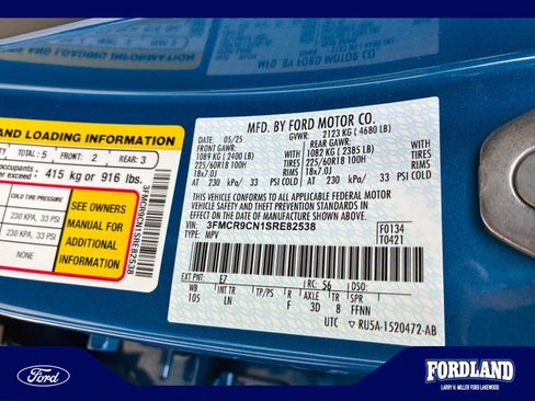 Used 2025 Ford Bronco Sport Outer Banks w/ Outer Banks Tech Package+ AWD/4WD image 25