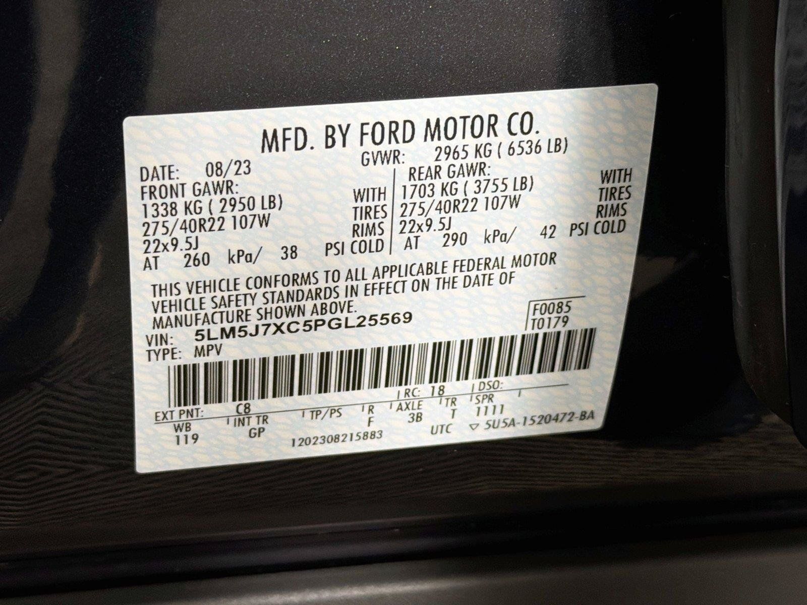 Used 2023 Lincoln Aviator Reserve w/ Equipment Group 201A AWD/4WD image 40