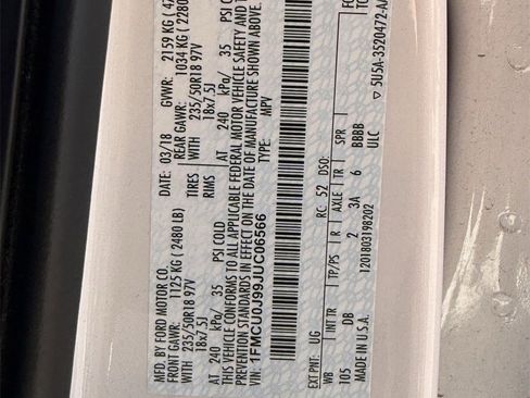 Certified 2018 Ford Escape Titanium image 31