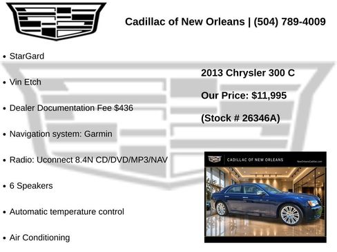 Used 2013 Chrysler 300 C RWD image 6