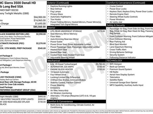 Used 2021 GMC Sierra 3500 Denali w/ Denali Black Diamond Edition AWD/4WD image 10