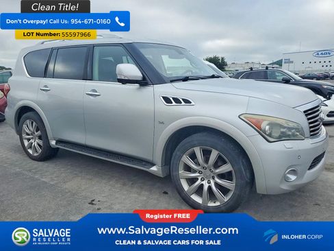 Used 2014 INFINITI QX80 4WD w/ Deluxe Touring Package image 5