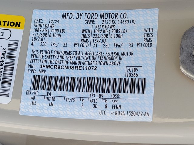 Certified 2025 Ford Bronco Sport Outer Banks w/ Outer Banks Tech Package+ AWD/4WD image 14