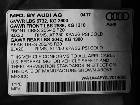 Used 2018 Audi SQ5 Premium Plus w/ Navigation Package AWD/4WD image 60