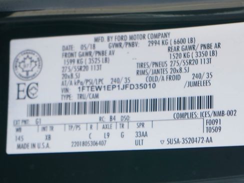 Used 2018 Ford F150 XLT w/ Equipment Group 302A Luxury image 50