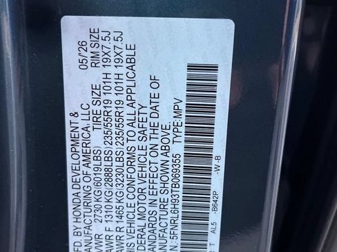 Certified 2026 Honda Odyssey Elite image 11