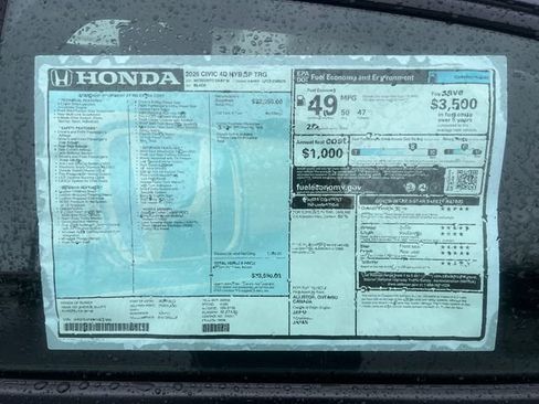 New 2026 Honda Civic Sport Touring image 30