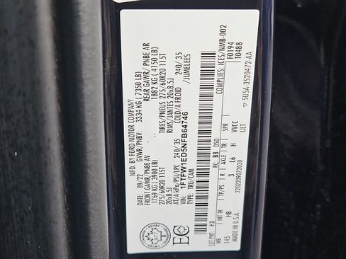 Used 2022 Ford F150 Lariat w/ Equipment Group 502A High AWD/4WD image 38