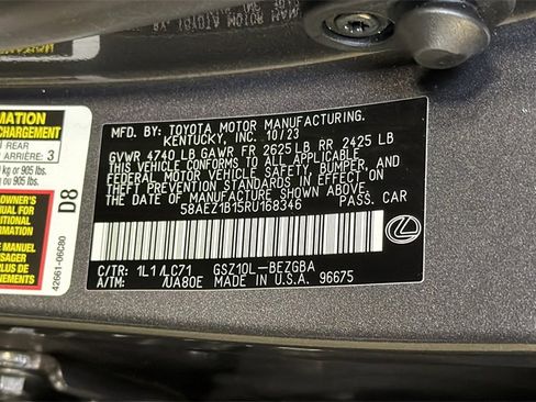 Used 2024 Lexus ES 350 Luxury w/ Technology Package image 32