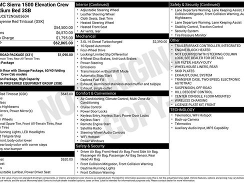Used 2022 GMC Sierra 1500 Elevation w/ X31 Off-Road Package AWD/4WD image 4