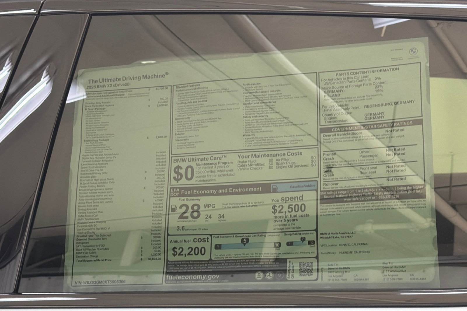 Used 2026 BMW X2 xDrive28i w/ Technology Package AWD/4WD image 30