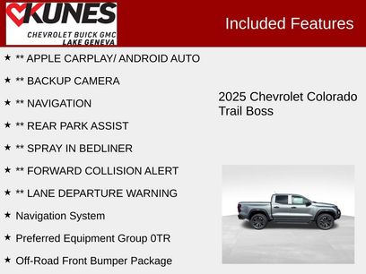 New 2025 Chevrolet Colorado Trail Boss w/ Off-Road Front Bumper Package