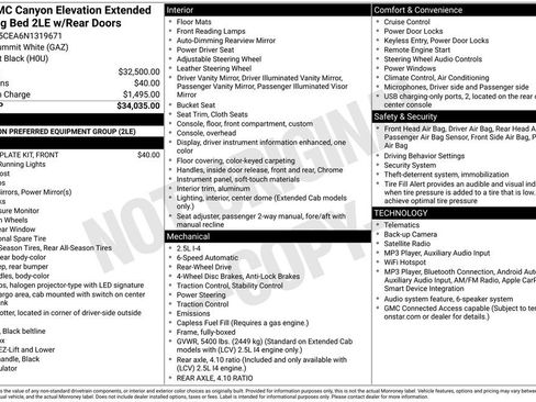 Used 2022 GMC Canyon Elevation RWD image 2