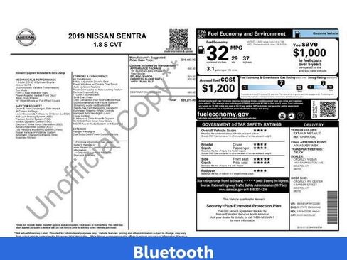 Used 2019 Nissan Sentra S w/ Appearance Package FWD image 9