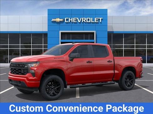 New 2026 Chevrolet Silverado 1500 Custom w/ Turbomax Blackout Package RWD image 2