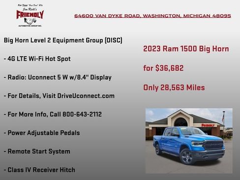 Used 2023 RAM 1500 Big Horn AWD/4WD image 30