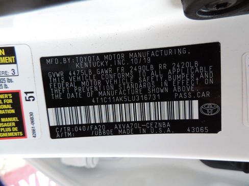 Used 2020 Toyota Camry LE FWD image 15