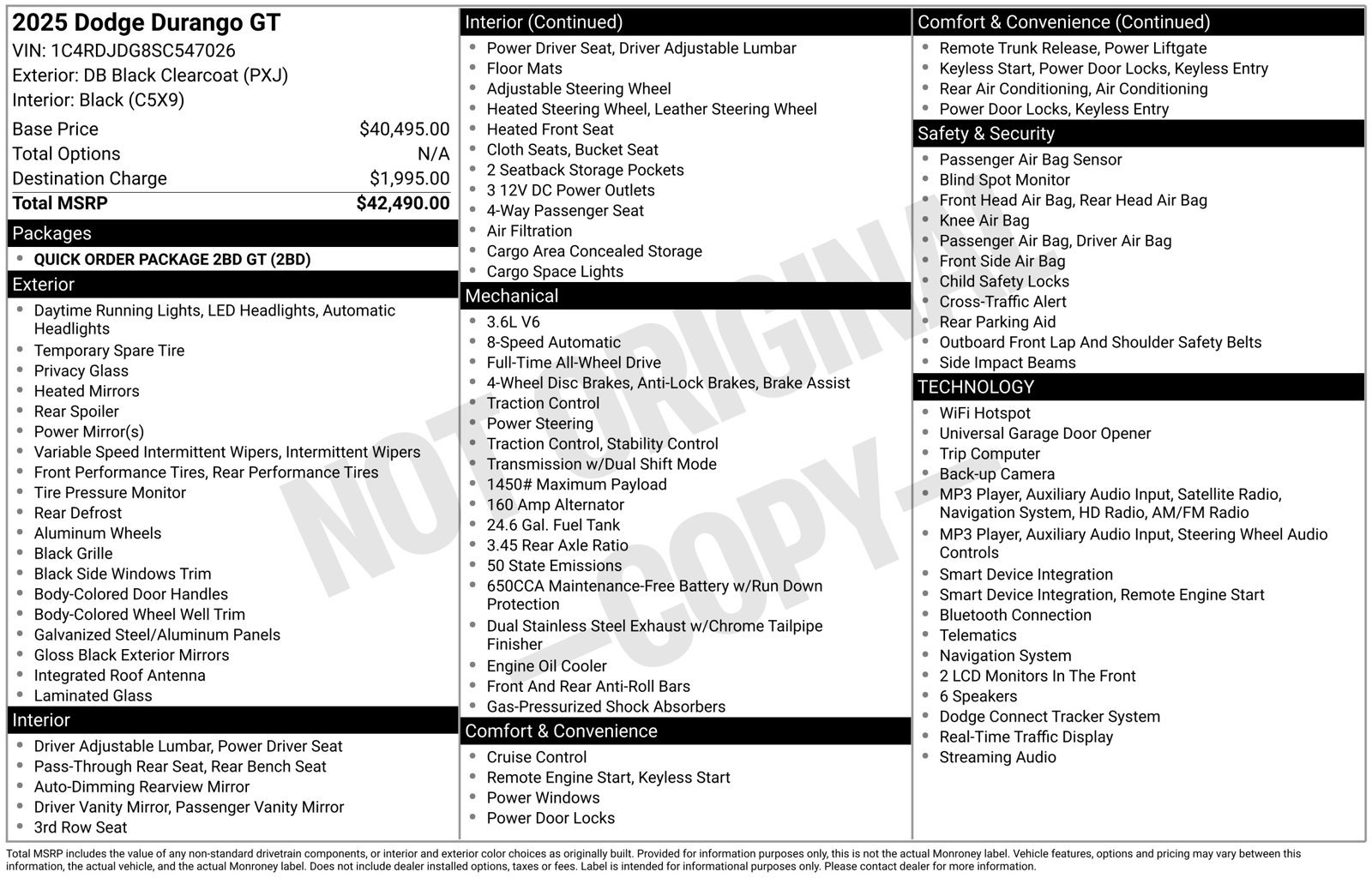 Used 2025 Dodge Durango GT AWD/4WD image 29