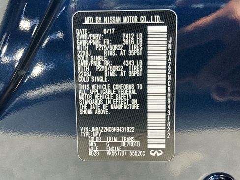 Used 2017 INFINITI QX80 4WD w/ Deluxe Technology Package image 38