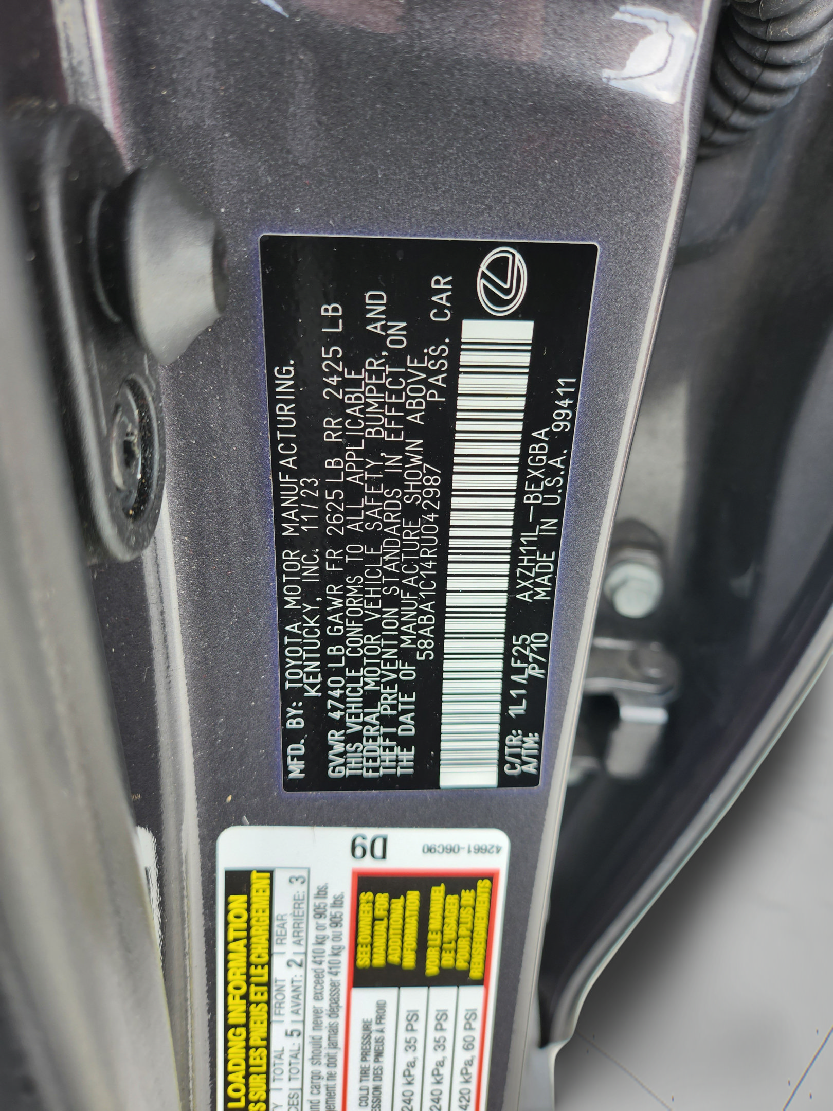 Used 2024 Lexus ES 300h F Sport w/ Accessory Package (Z2) FWD image 23