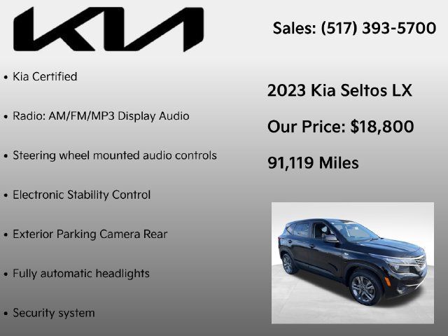 Used 2023 Kia Seltos LX AWD/4WD image 7