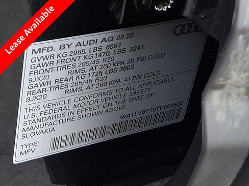 Certified 2026 Audi Q7 2.0T Premium Plus w/ Premium Plus Package AWD/4WD image 28