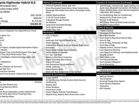 Used 2021 Toyota Highlander XLE image 2