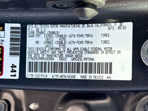 Used 2022 Toyota Tacoma SR5 w/ Technology Package image 30