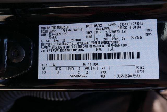 Used 2022 Ford F150 XLT w/ Equipment Group 302A High AWD/4WD image 28