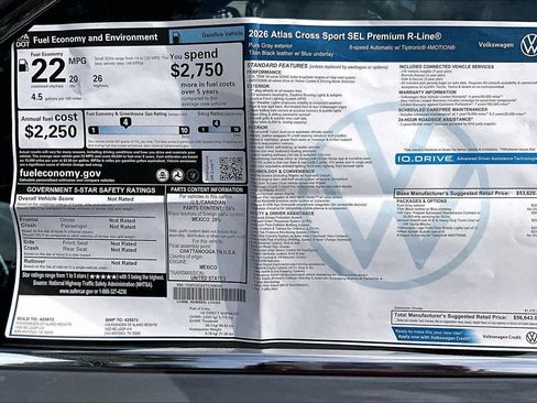 New 2026 Volkswagen Atlas Cross Sport SEL Premium R-Line AWD/4WD image 19