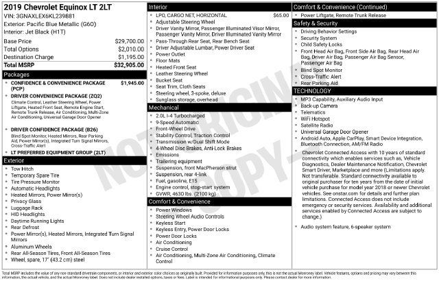 Used 2019 Chevrolet Equinox LT FWD image 5