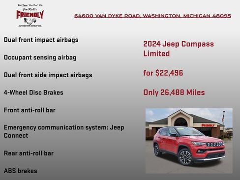 Used 2024 Jeep Compass Limited AWD/4WD image 15