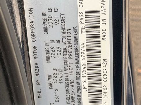 Used 2016 MAZDA MAZDA6 Touring image 31