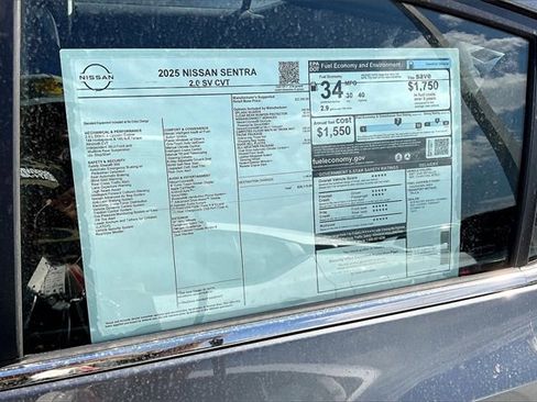 New 2025 Nissan Sentra SV w/ All-Weather Package image 12