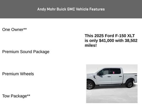 Used 2025 Ford F150 XLT w/ Equipment Group 301A Standard AWD/4WD image 8