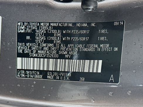 Used 2015 Toyota Sienna LE FWD image 12